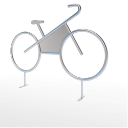 Bike Shaped Bike Stand